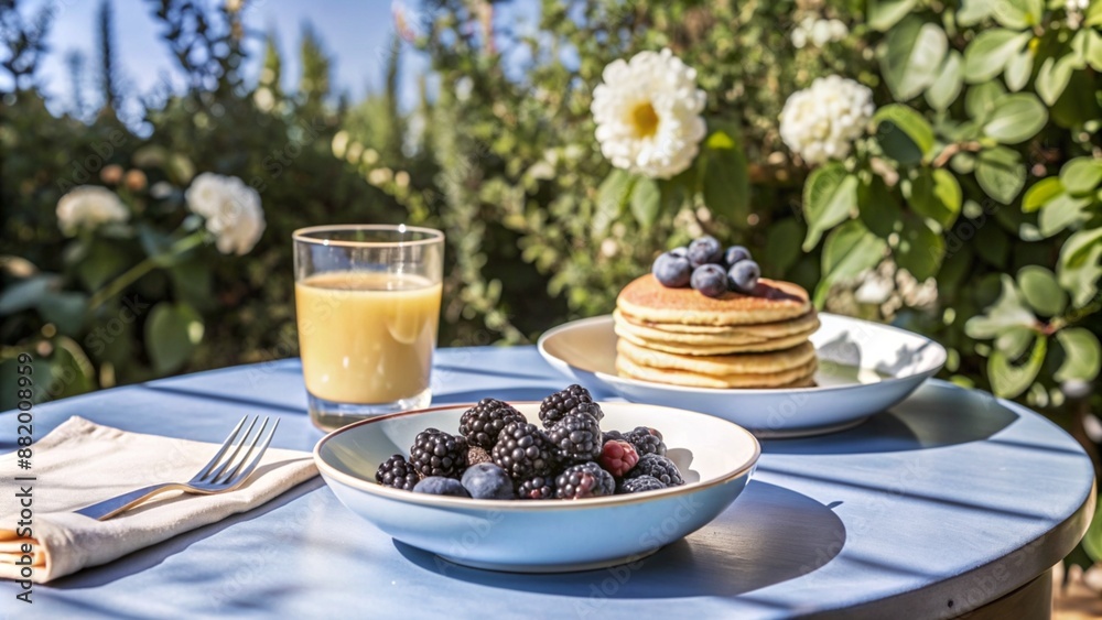 breakfast with berries breakfast with berries