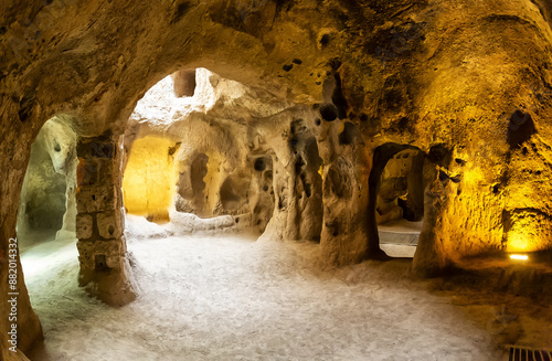 The underground city of Mazi in Cappadocia photo