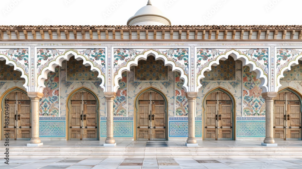 Fototapeta premium Ornate Islamic Architecture with Colorful Tilework