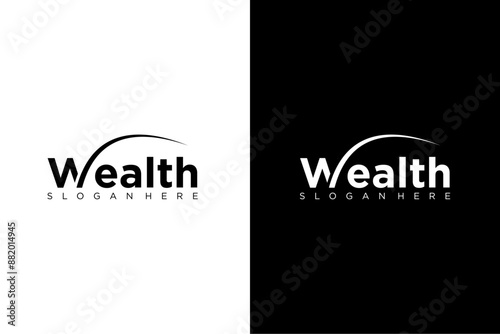 Letter W Logo Design for Wealth Vector illustration