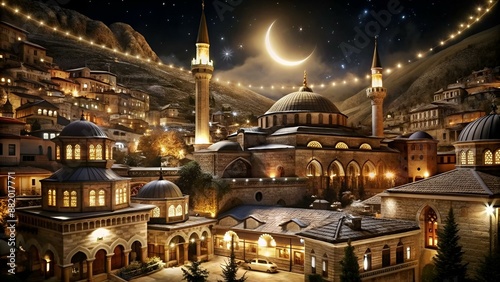 Berat Kandili. Translation: islamic holy night, vector
 photo