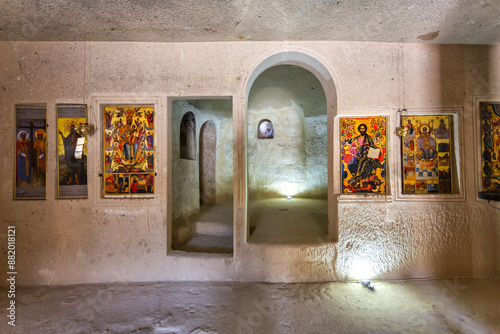 The Monastery of St. Nicholas in Mustafapasa, a village in Cappadocia photo