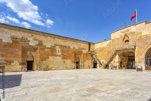 Saruhan Caravanserai is located in Nevsehir province photo