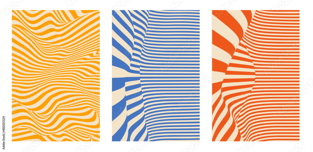 Optical illusion lines Y2k background. Abstract 3d poster. Y2k poster with abstract pattern. Optical illusion lines Y2k background. Abstract 3d poster. Y2k poster with abstract pattern.