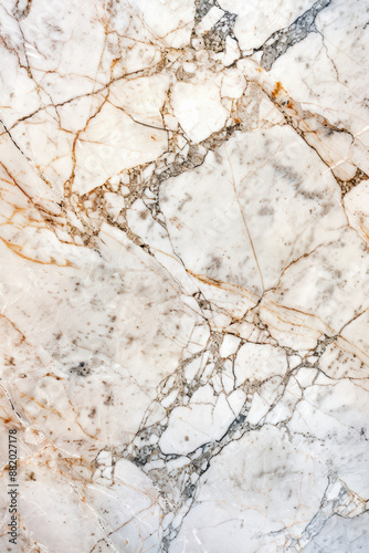 Close-up of polished marble surface with distinctive gray and gold veining, showcasing natural stone texture for interior design and architecture projects.