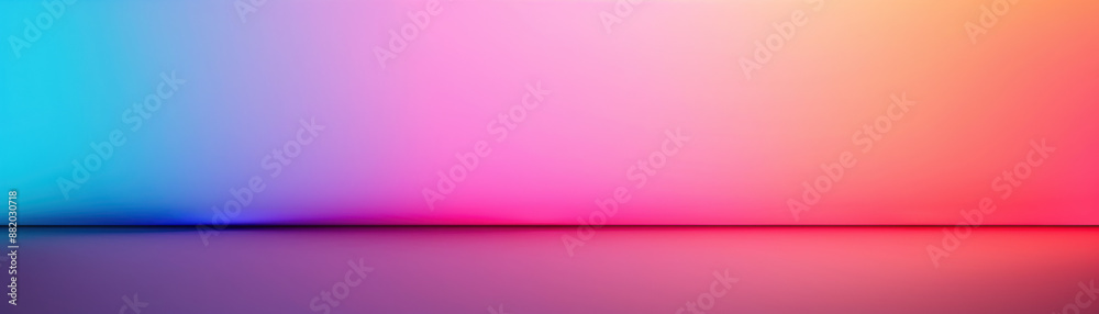 Fototapeta premium Vibrant gradient backdrop with blue, pink, and orange hues blending ly creating a modern and colorful abstract background perfect for design projects.
