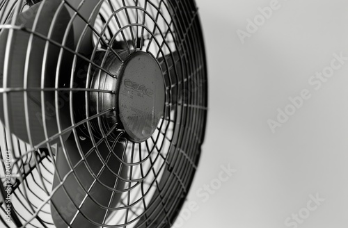Close-Up of a Large Industrial Fan Blade