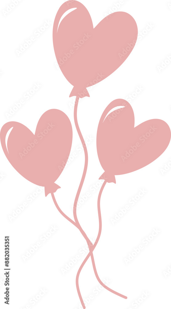Balloons and Confetti Graphic Illustration Balloons and Confetti Graphic Illustration