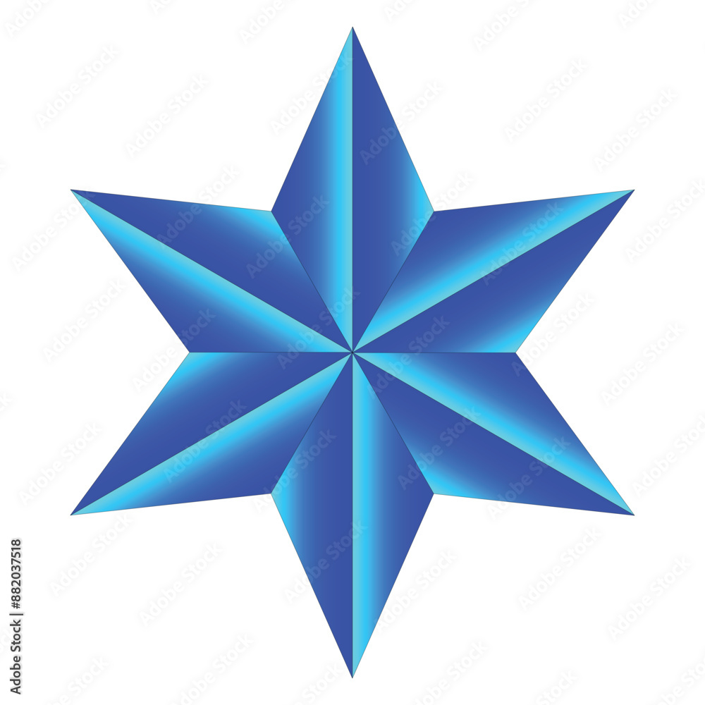 Fototapeta premium colorful star shape with gradient color