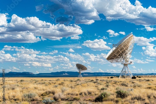 A Very Large Array on a Desert in New Mexico, USA