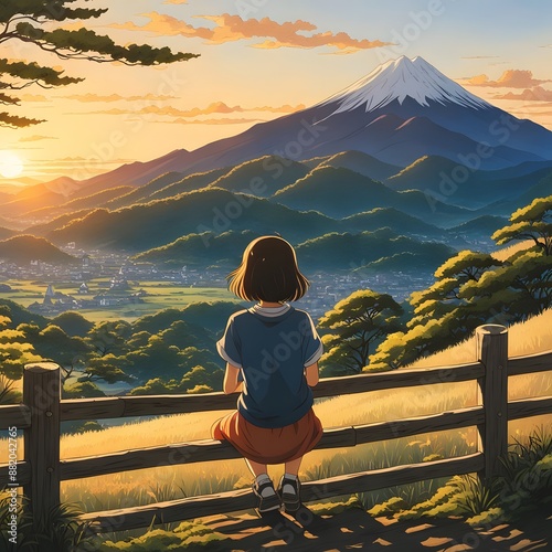 the person sitting on a bench