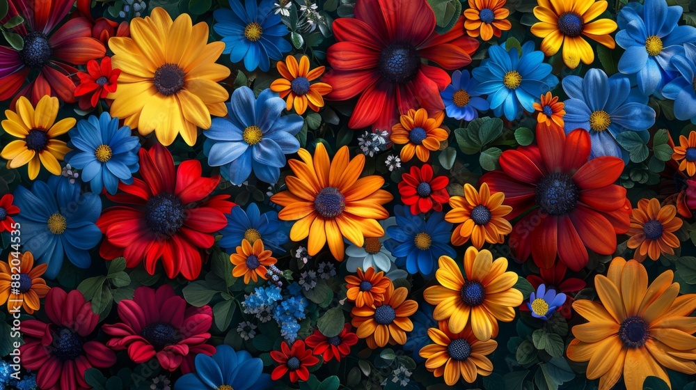 custom made wallpaper toronto digitalVibrant Floral Arrangement in a Garden