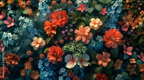 Blooming Floral Tapestry