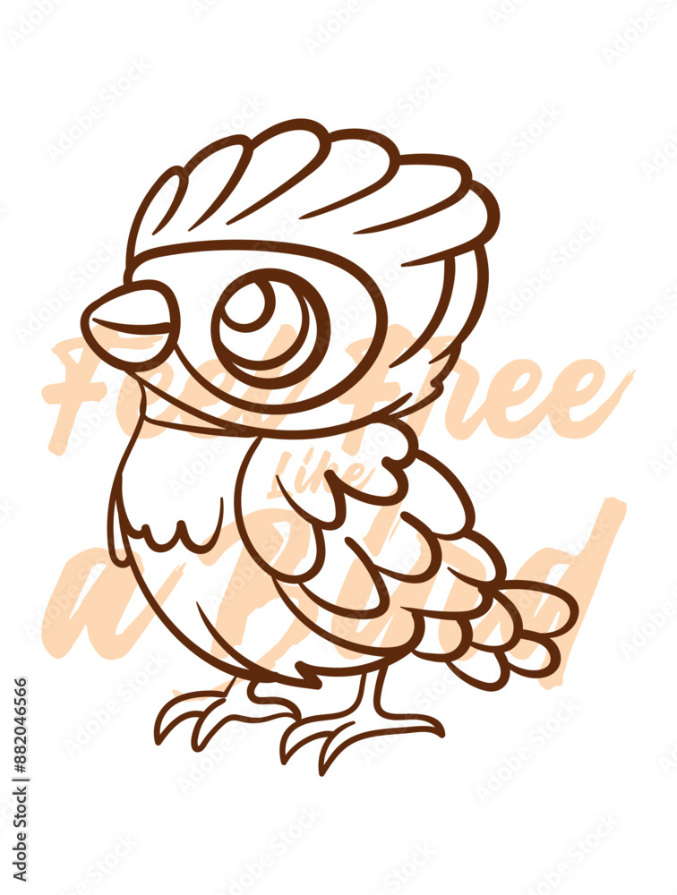 little bird vector with text feel free as a bird in transparent background little bird vector with text feel free as a bird in transparent background