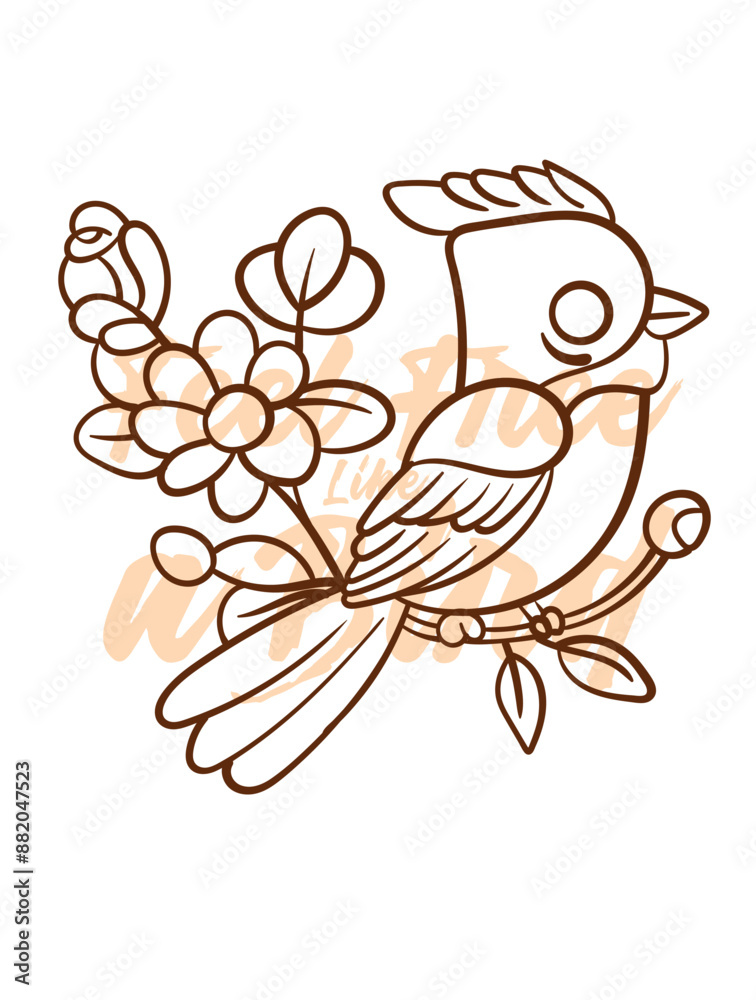 little bird vector with text feel free as a bird in transparent background little bird vector with text feel free as a bird in transparent background