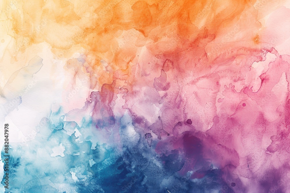 Fototapeta premium Blank full frame harmonic water color scheme
