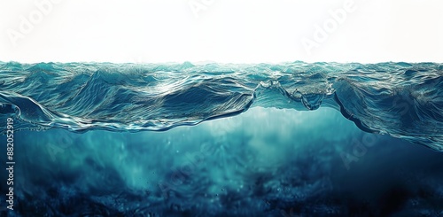 Ocean Wave Underwater View During Daytime