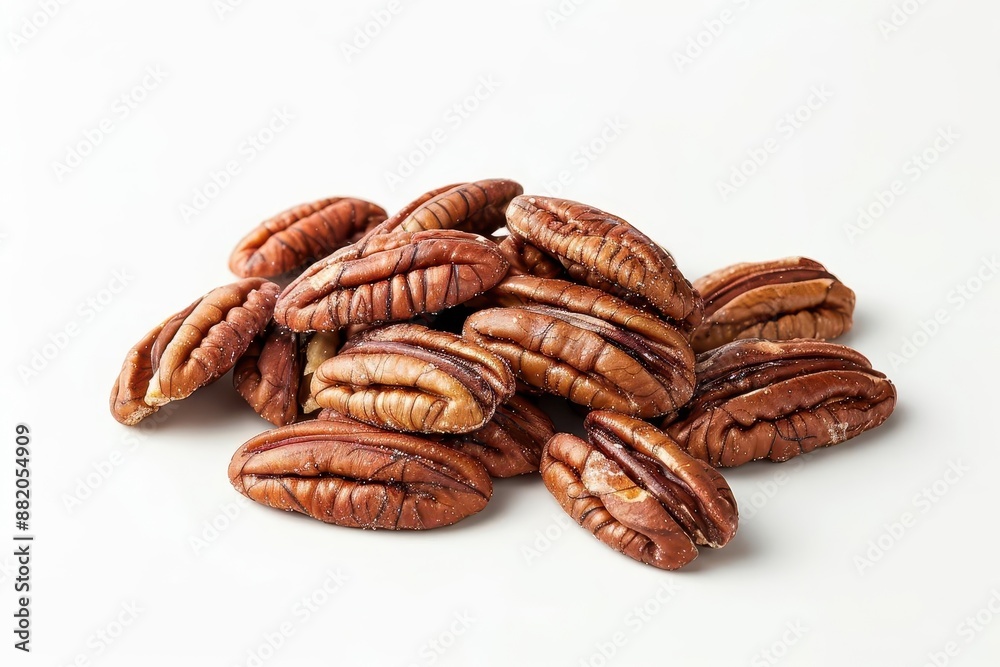 artistic arrangement of fresh pecans on a clean white background soft shadows and highlights accentuating the natural textures and shapes of the nuts artistic arrangement of fresh pecans on a clean white background soft shadows and highlights accentuating the natural textures and shapes of the nuts