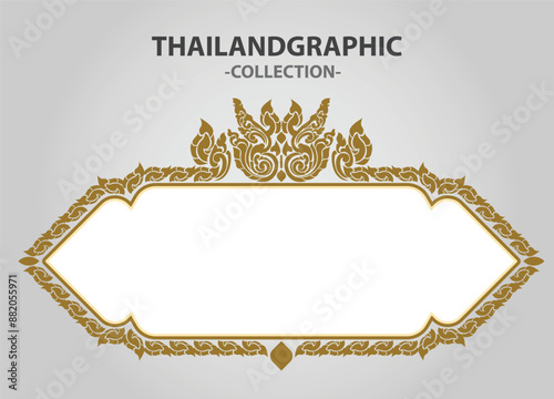 Vector element ethnic decorative ornament ethnic thai illustration