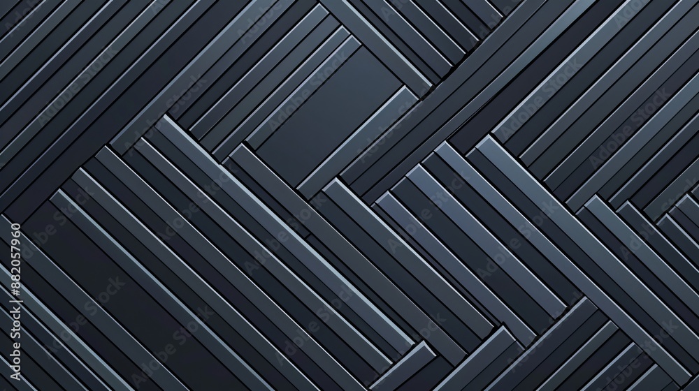 Abstract dark geometric pattern with diagonal lines and textured surfaces creating a modern, industrial aesthetic. Abstract dark geometric pattern with diagonal lines and textured surfaces creating a modern, industrial aesthetic.