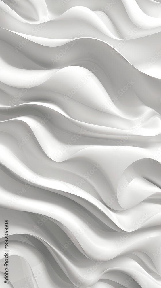 The background is abstract 3D white with soft abstract wavy embossed texture. The background is abstract 3D white with soft abstract wavy embossed texture.