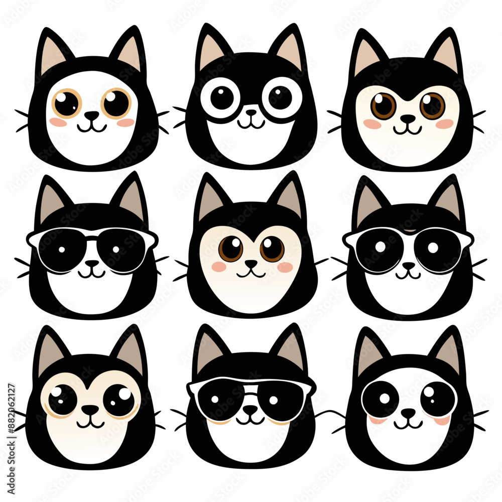 set of cats set of cats