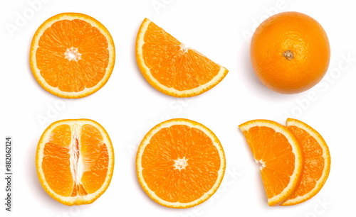 fruit oranges citrus isolated background