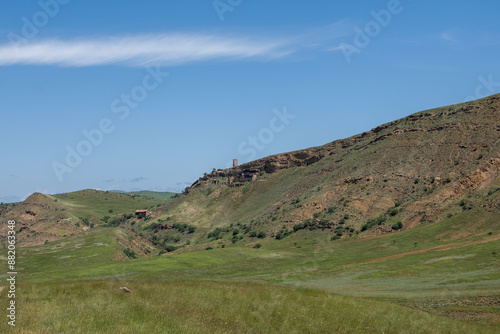 A citadel carved into the rock

