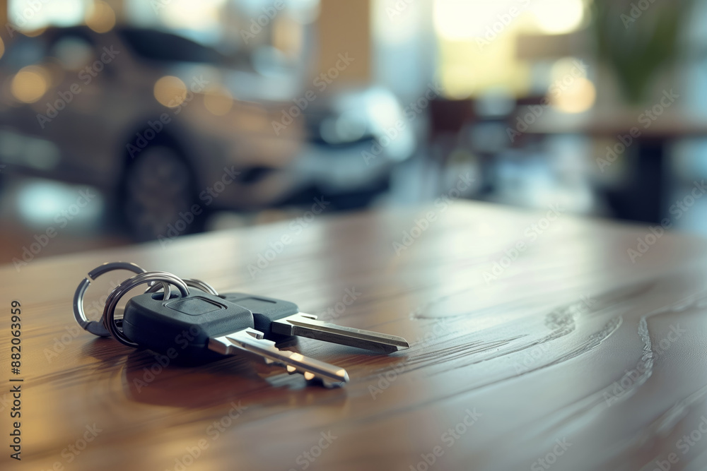 A car showroom with new cars. The concept of buying a new car A car showroom with new cars. The concept of buying a new car