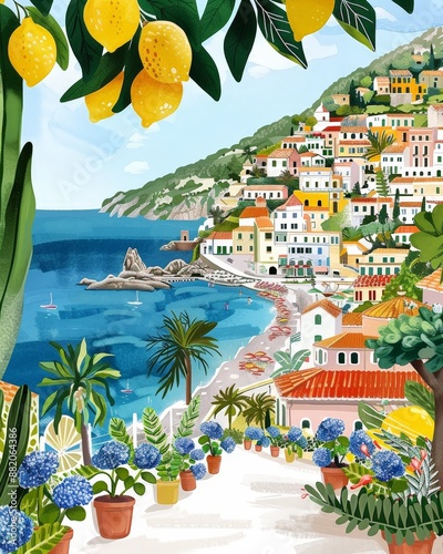 beautiful Mediterranean coa...