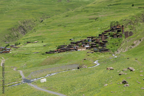 mountain village in the mountains