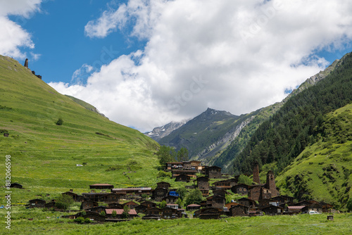 mountain village in the mountains