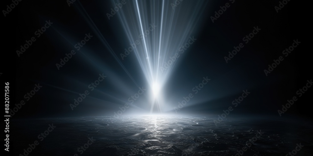 Light Beams Erupting from a Distant Source Light Beams Erupting from a Distant Source