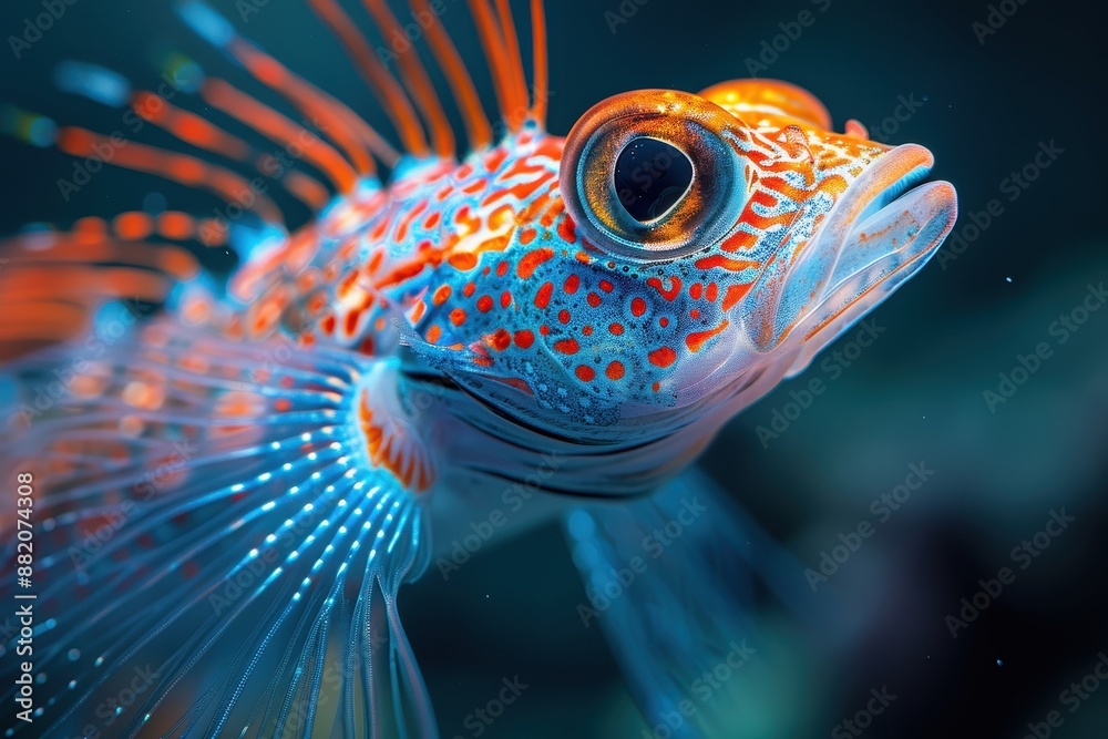 Majestic Deep-Sea Tripod Fish with Long Pectoral Fins in Macro Detail under Natural Light Majestic Deep-Sea Tripod Fish with Long Pectoral Fins in Macro Detail under Natural Light