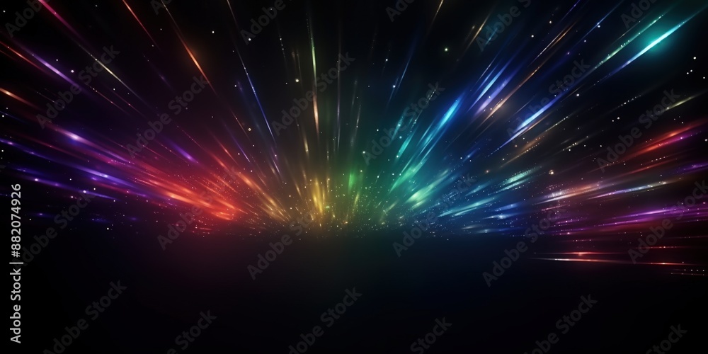 Obraz premium Abstract Lights and Glowing Stars