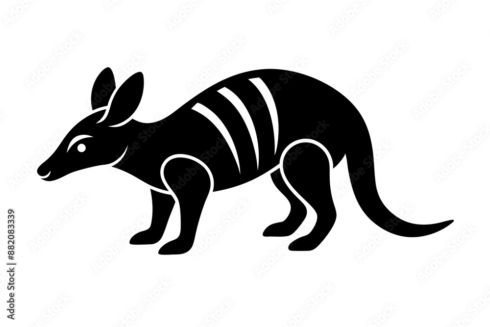 Obraz premium Aardvark silhouette vector art, Vector of Aardvark design, Aardvark silhouette design 