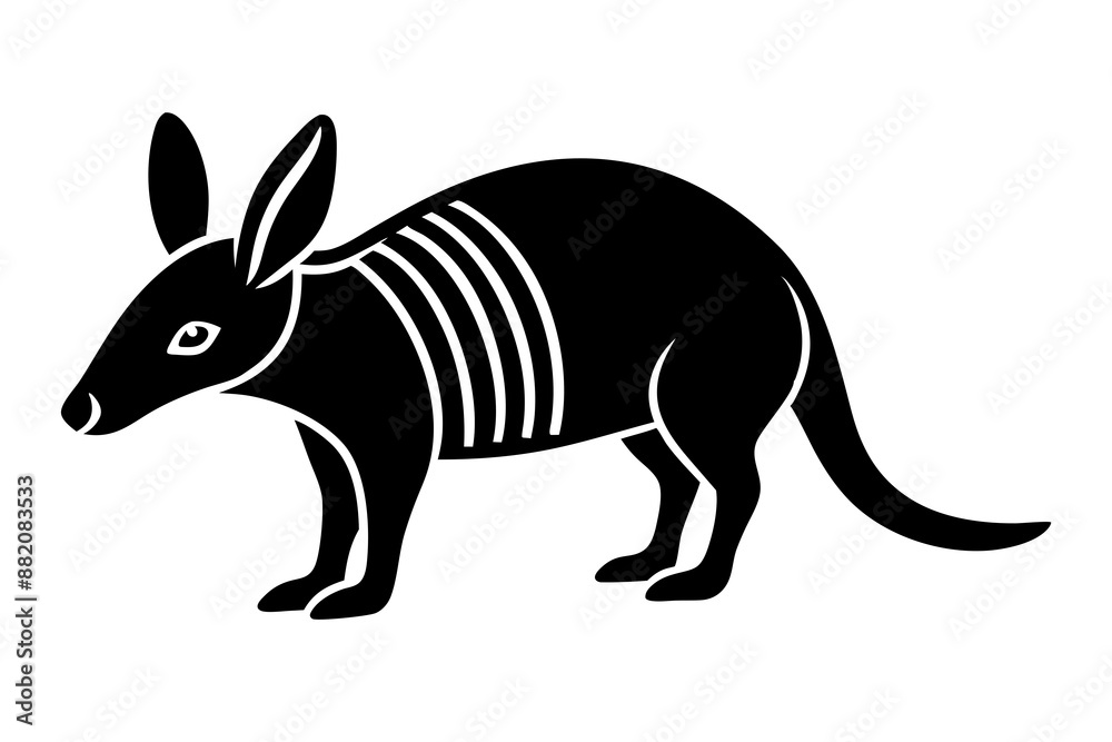 
Aardvark silhouette vector art, Vector of Aardvark design, Aardvark silhouette design
 