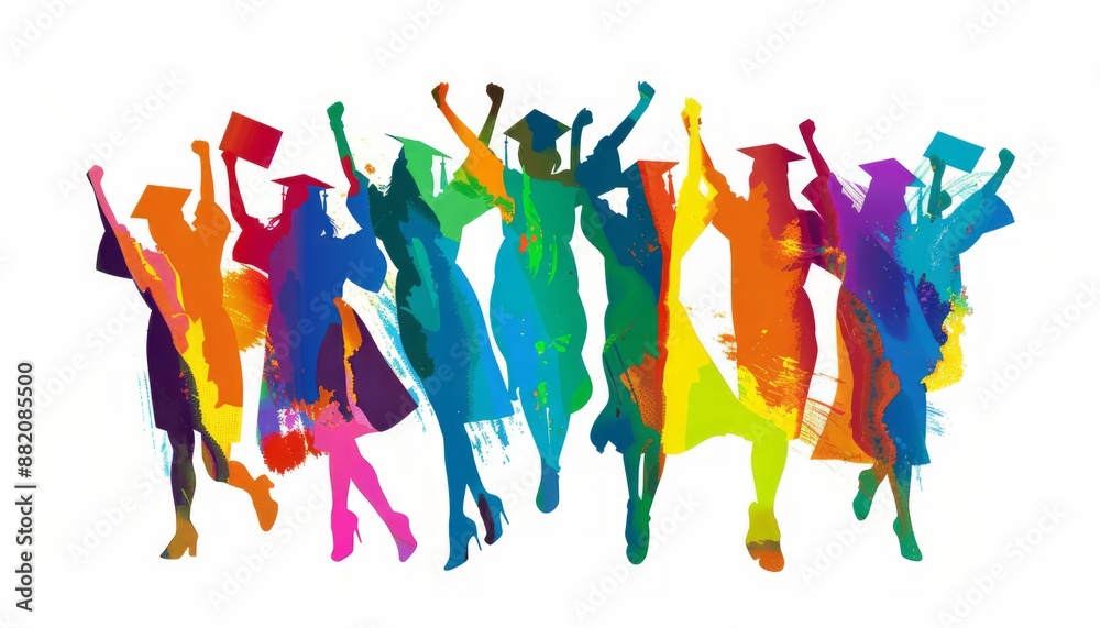 Colorful Graduation Celebration Colorful Graduation Celebration