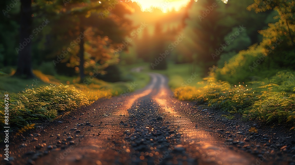 Dynamic background of a country lane, highlighting the natural beauty with ample copy space for product presentations Dynamic background of a country lane, highlighting the natural beauty with ample copy space for product presentations