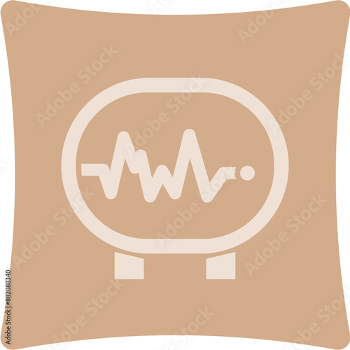Electrocardiogram Glyph Art Box Icon