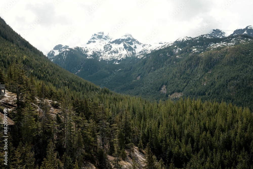 Fototapeta premium Scenic view of Rocky Mountains, British Columbia, Canada