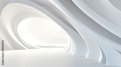 Sunlit white minimalist roo...