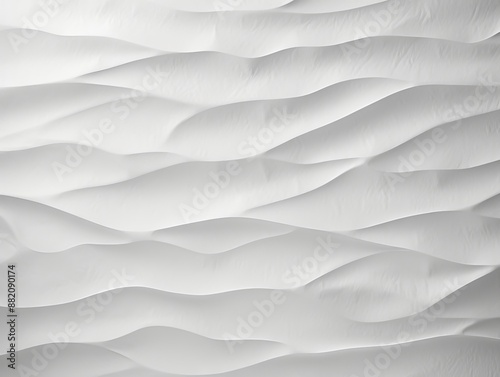 Abstract white wavy texture with intricate layered design patterns.