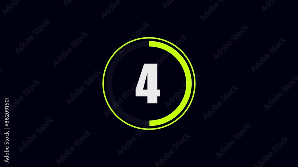 Countdown animation. Countdown animation.