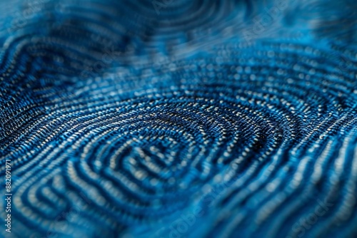 Printing in high relief using 3D digital technology. Security of personal information concept.
