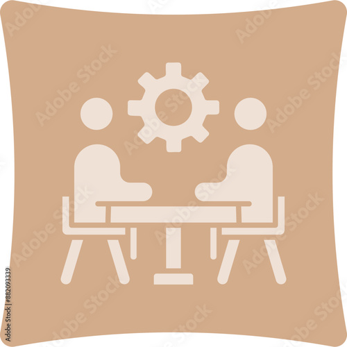 Management Glyph Art Box Icon