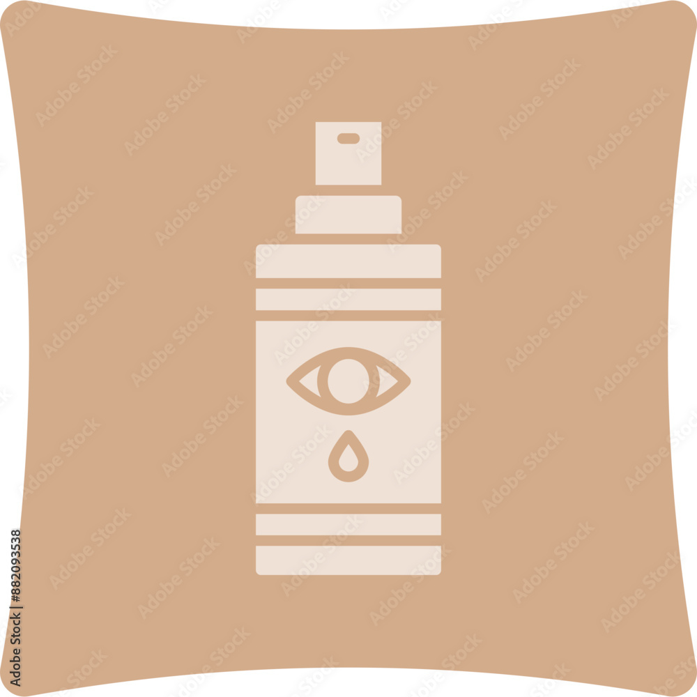 Tear Gas Glyph Art Box Icon Tear Gas Glyph Art Box Icon