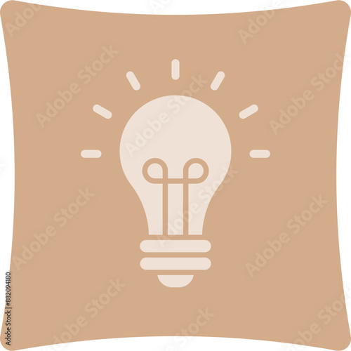 Bulb Glyph Art Box Icon