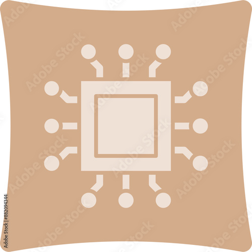 Processor Glyph Art Box Icon