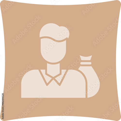 Investor Glyph Art Box Icon